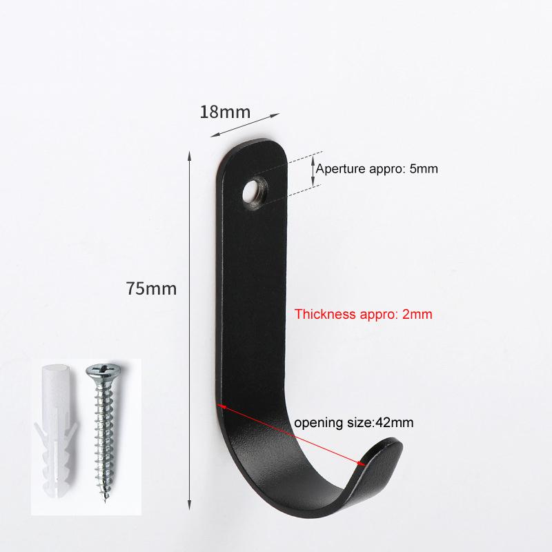 2Pcs Single Hole Wall Mounted Stainless Steel J-Type Clothes Hook Small Hooks for Hanging Cup,Coat,Hat,Bag,Towels with Screw