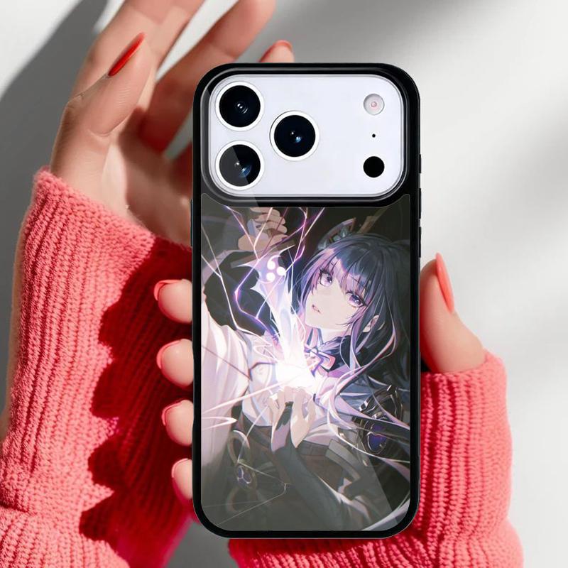 

Genshin Impact Raiden Shogun Baal Phone Case for iPhone 17 16 15 14 13 Pro Max Back Cover for 12 11 Pro Coque iPhone 16 Pro