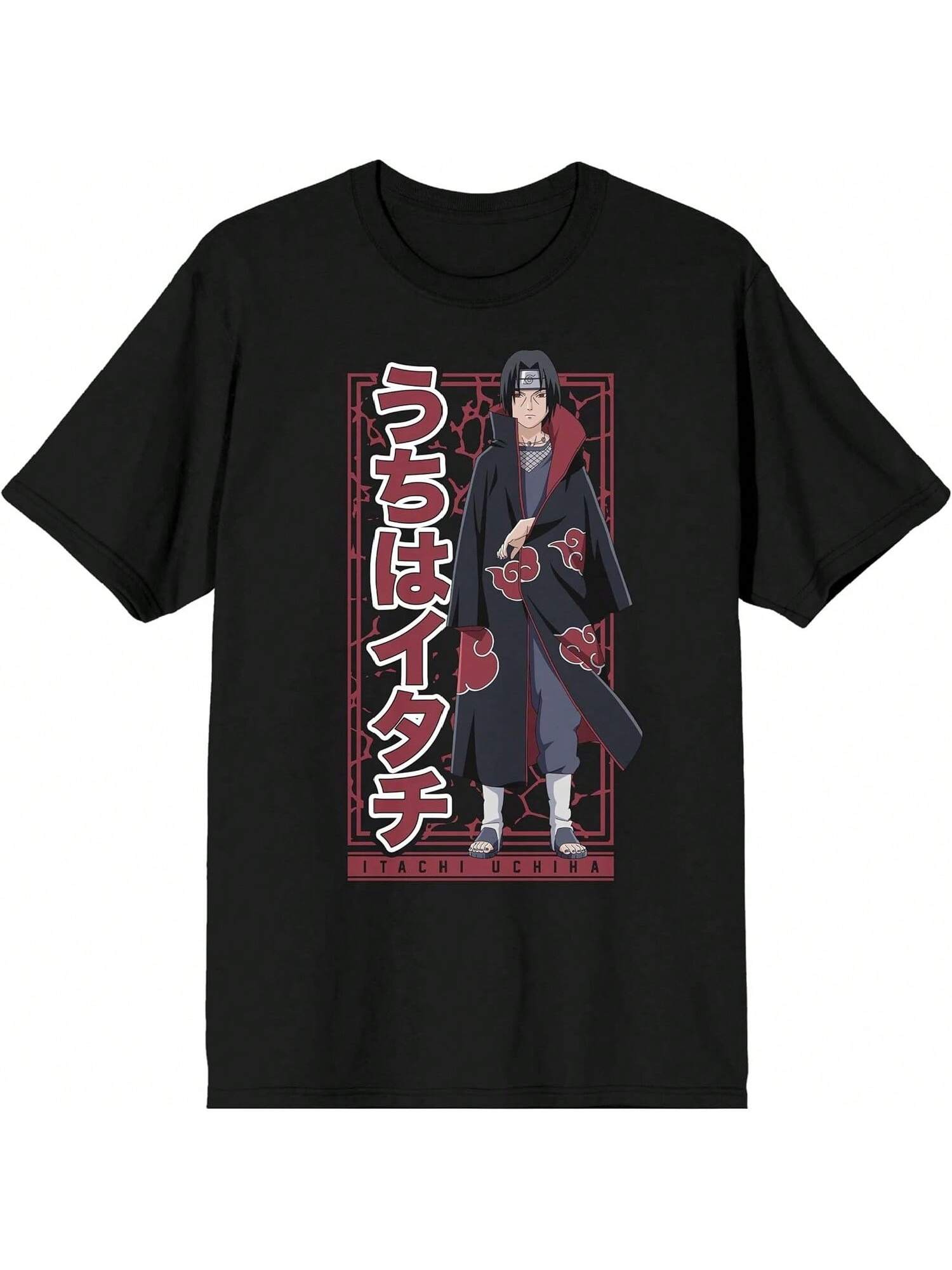 Narutos Shippuden Itachi Uchiha Men s Black T-Shirt S разноцветный