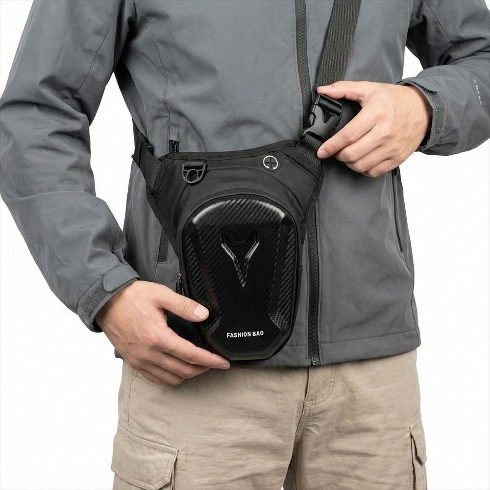 Waterproof Cycling Waist Pack Hard Shell Crossbody Bag Motorcycle Leg Bag  Motorcycle Equipment