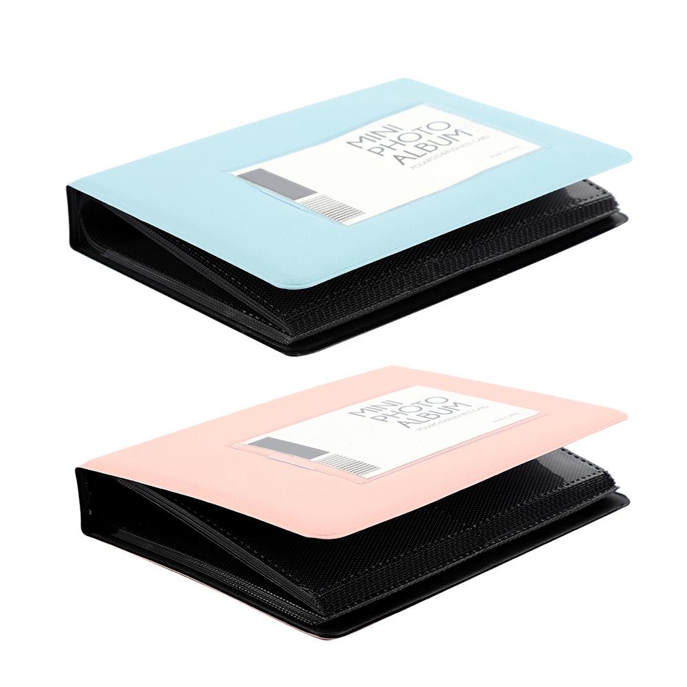 Candy Colors 3inch 64Pockets Card Holder Mini Photo Album Photo Album Picture Case Binders Albums