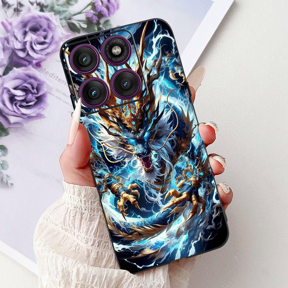 For Cover Motorola Moto Edge 60 Case Moto Edge 60 Pro Phone Cases Cool Dragon Carp Silicon Funda For Moto Edge60 Fusion 60s Capa