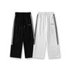 Autumn and winter new sports and leisure men's clothing loose straight vertical wide-leg pants three bars striped casual pants trousers