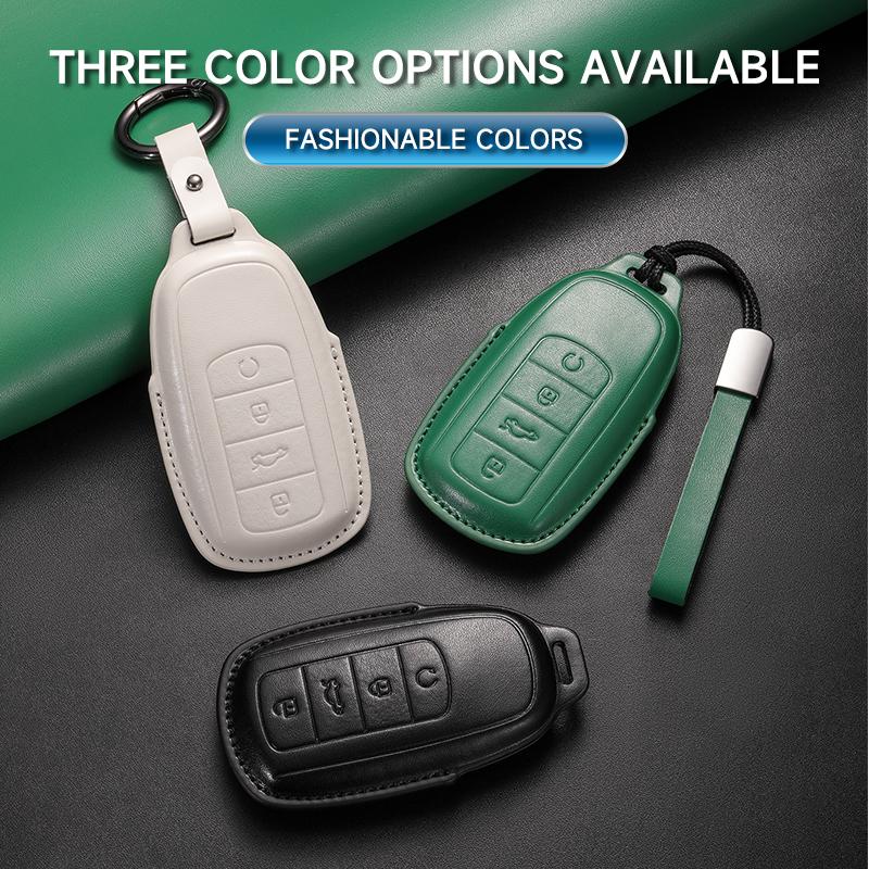 Custodia Copri Chiave per Auto in Vera Pelle Borsa Chiave per Chery Jaecoo J7 J8 7 Tiggo 8plus 5 Plus 7pro Max Omoda 5 Set di Protezione Accessori