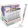 Arrtx Acrylic 30 Gray Tone Brush Suitable for DIY Art Adults Markers, Colors, Set, Tip, Quick-Drying, Non-Toxic, Rocks, Glass, Wood, Fabric, Crafts,