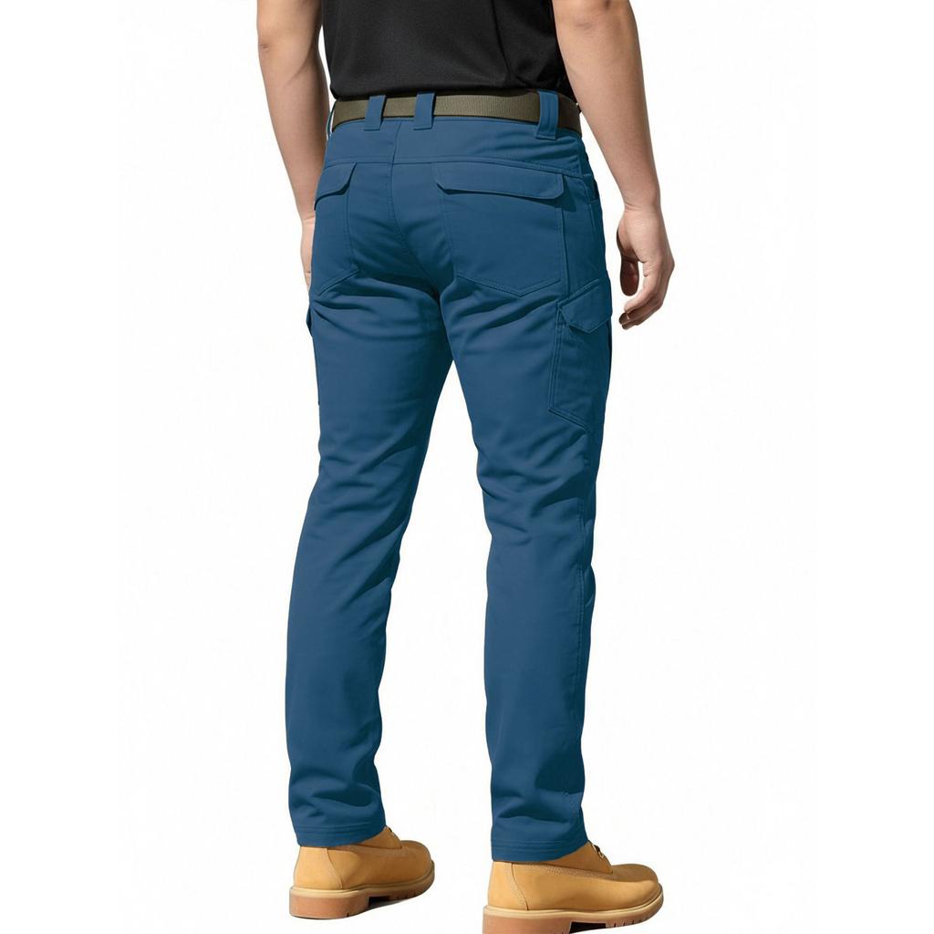 Herren-Cargohose mit mehreren Taschen in Vintage-Farbe für die Arbeit im Freien und zum Wandern