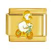 Gold Cartoon Character Titanium Steel Elastic Bracelet