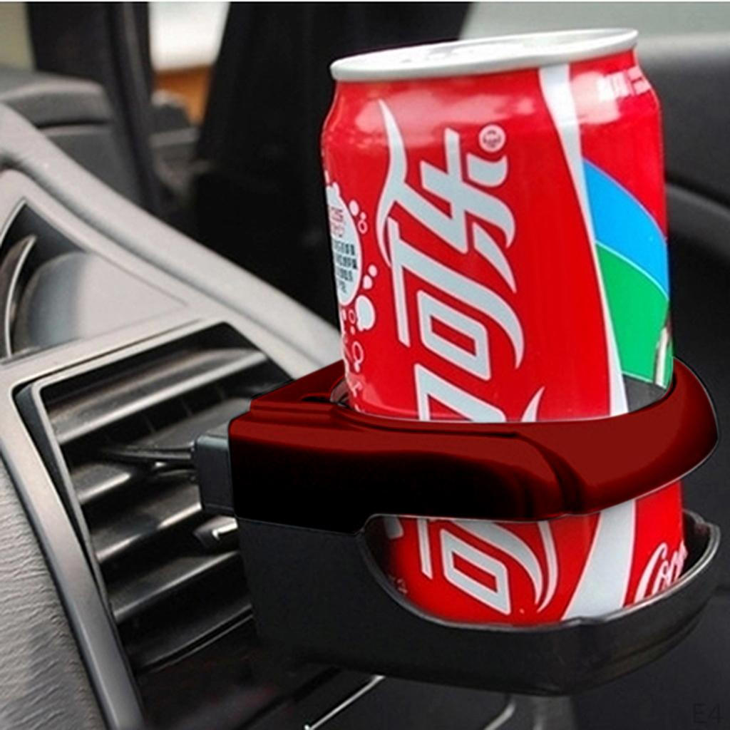 Car Air Vent Outlet Cup Holder Beverage Stand Mount Clipon Black