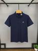 High-End Embroidered Men's Cotton Polo Shirt: Summer Short-Sleeved Lapel Design