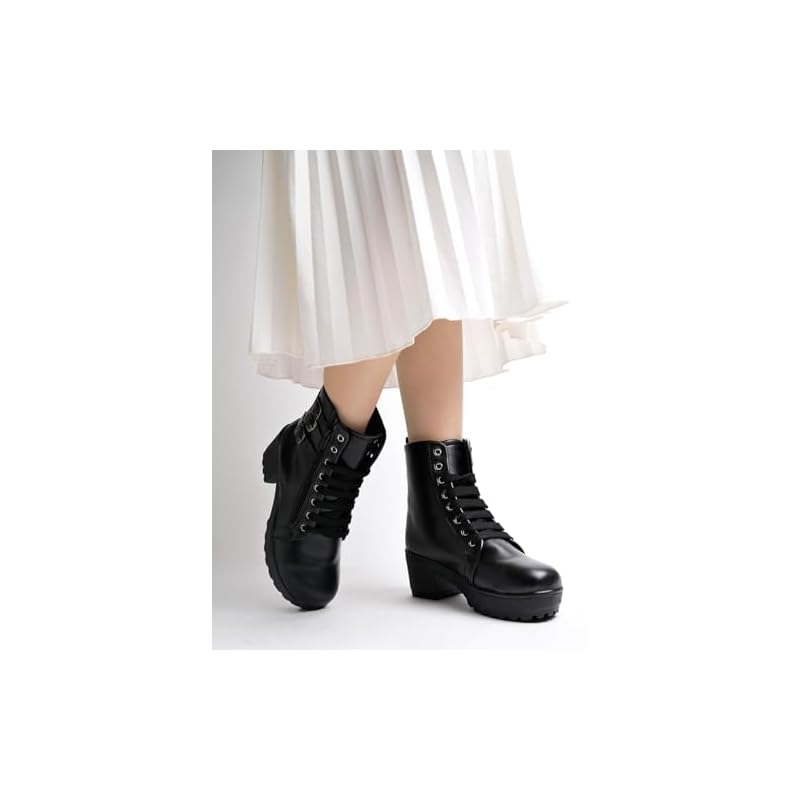 Shoetopia Women S Flat Boots 4 UK