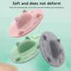 Cat Cup Lid Silicone Cover Heat-Resistant Non-Slip Hot Beverage Lid with Tea Bag Slot Cat Head Shape Microwave Dishwasher Safe Cup Lid