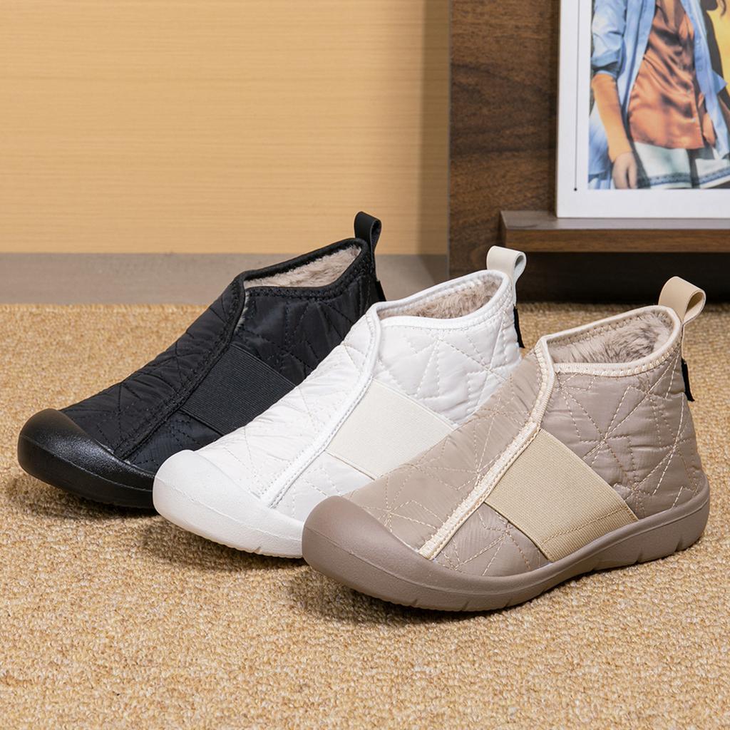 2025 winter new fashion women's cotton shoes piled thickened warm snow boots women's casual cotton boots