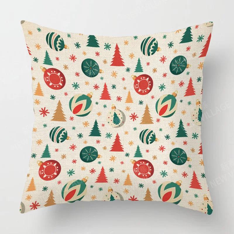 Modern Home Living Room Decor Throw Pillow Covers Cushion Sofa 35X35Cm 40X40 60X60Cm 45X45Cm 40*40Cm Pillowcase Merry Christmas