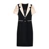 La Chapelle Plus Size Elegant Spliced Dress