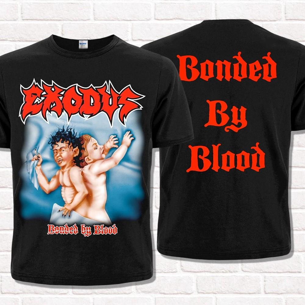 Bonded Black T-Shirt by Blood 1985 Thrash Heavy Metal Style  Unisex T-Shirt S