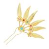 Ancient Thai Hair Sticks Flower U-shaped Hairpin Vintage Thai Metal Leaves Hairpin  Women