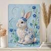 Crystal Pearl Painting 5D DIY Frame Decoration Painting White Rabbit Home Wall Decoration Transparent Pearl Gemstone Painting Picture Art Crafts