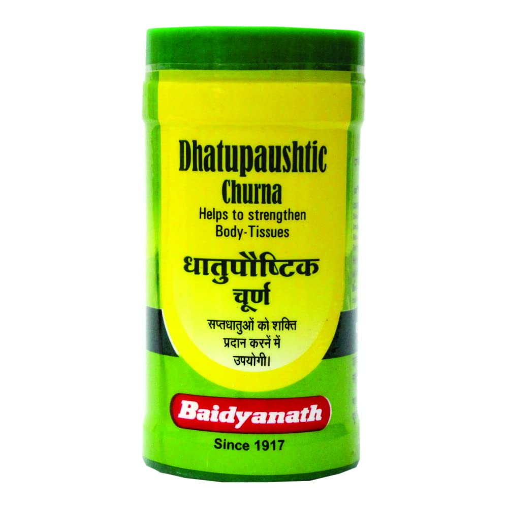 

Baidyanath Dhatupaushtik Churna 50g Pack of 2 | Herbal Body Tissue Strengthening Powder for Men and Women