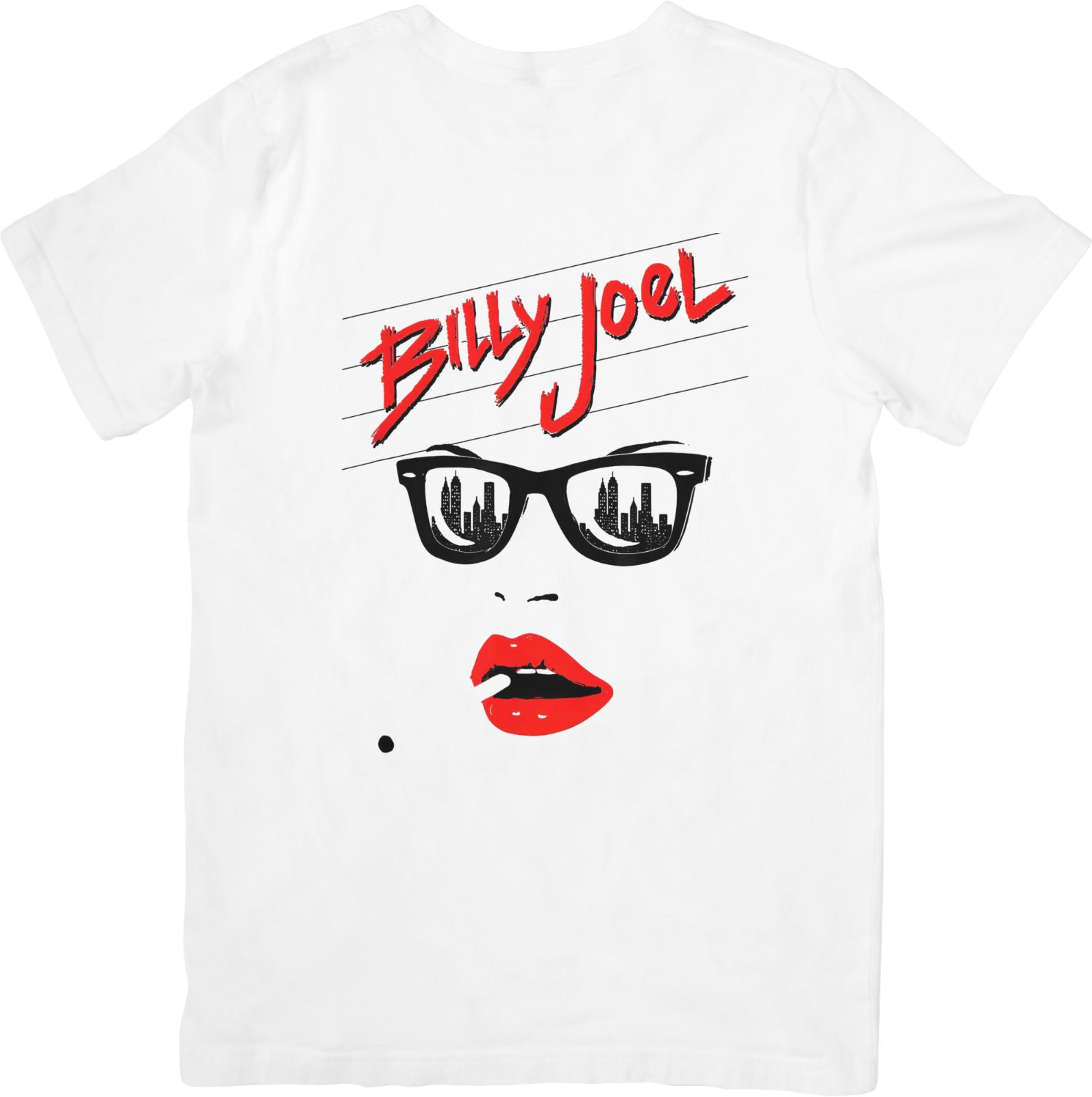 

Billy Joel Music Unisex Fit for Men Women Quality Cotton T-Shirt White. XXXL
