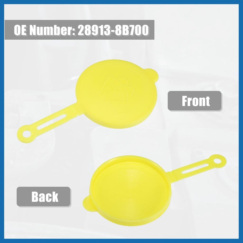 28913-8B700 Yellow Windshield Wiper Washer Fluid Reservoir Tank Bottle Cap Cover for Nissan Frontier Item Replacement