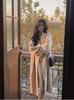 2025 Korean Style Wool Mid-Length Over-the-Knee Coat