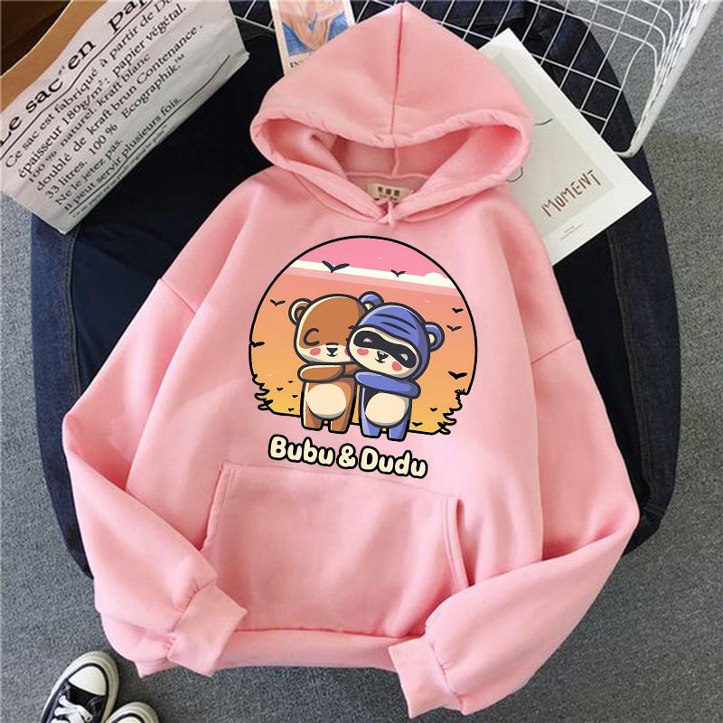 2024 Damen Herren Gothic Streetwear Kawaii Vintage Cartoon Sweatshirts Lustige Grafik Kapuzenpullover Bubu Dudu Y2k Print Hoodies Kleidung