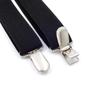 2.5cm Black Women's Suspenders - Versatile Elastic Y-Back with Three Clips, Korean Style