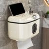 Wall-mounted Toilet Tissue Box Plastic Napkin Box Multifunctional Paper Towel Box  Bathroom
