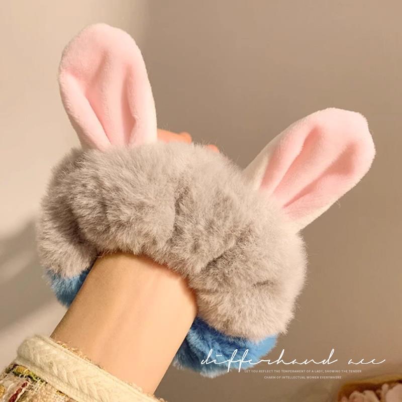 Zootopia 2 Hot Judy Niki Plush Elastic Hair Ties Women Latest Hair Bands Hair Accessories Large Intestine Shape Playthings Present