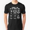 Padel 6 Things I Do In My Spare Time Funny Padel Player Gift T Shirt Men Cotton Tees Tops Harajuku Streetwear