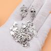 16pcs/set Skull Skeleton Charms Jewelry Making Supplies Crafts Trend