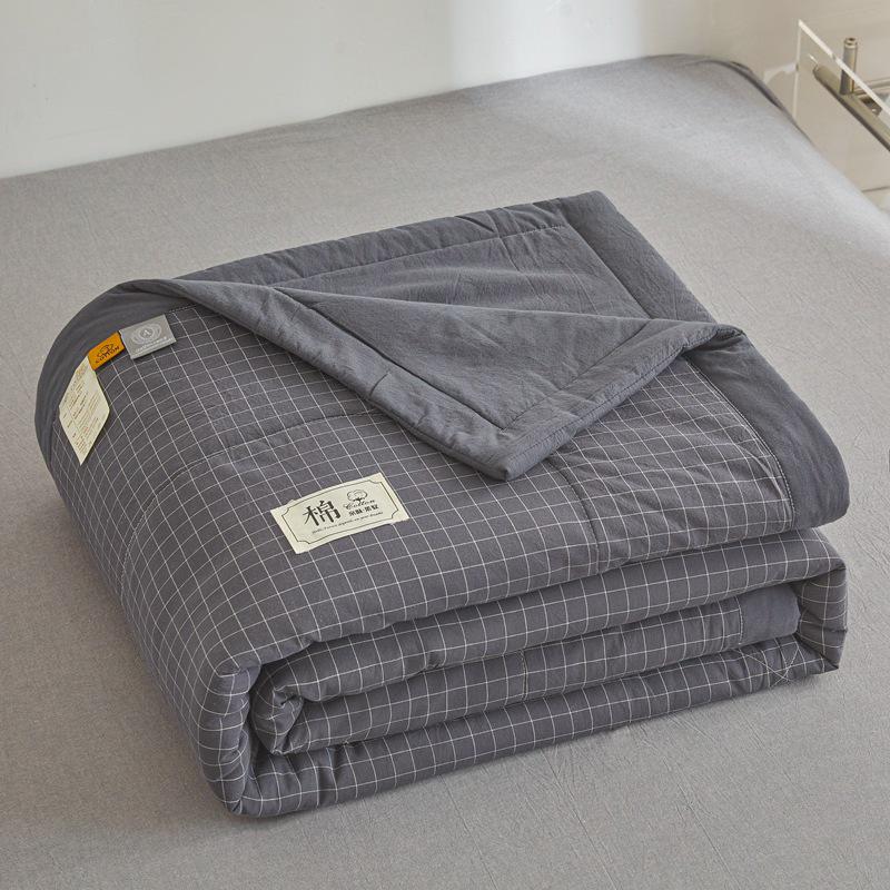 MUJI-Style Xinjiang Cotton Summer Cooling Quilt - Machine Washable & Lightweight
