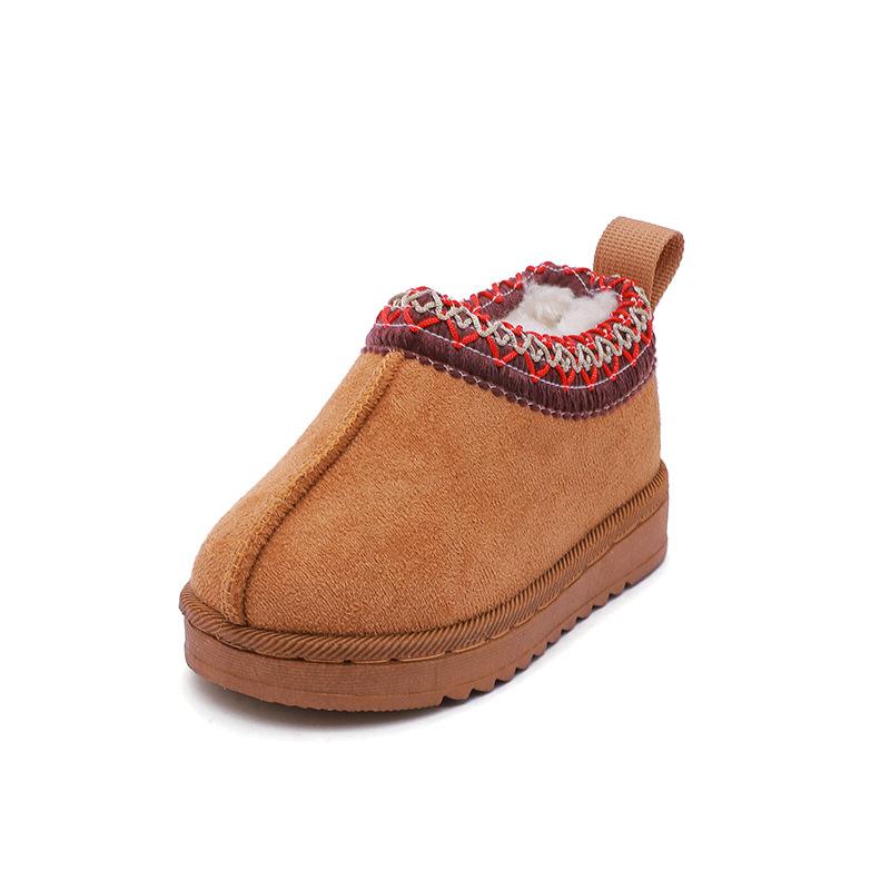 Fashion Autumn/Winter New Velvet Thickened Children's Snow Boots Baby Cotton Boots Boys and Girls Short Boots