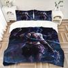 3pcs Jinx Blue Haired Warrior Home Decor Bedding Set-Perfect for Bedroom, Guest Room, Living Room, Hotels | Festive Gift for Fans, Travelers