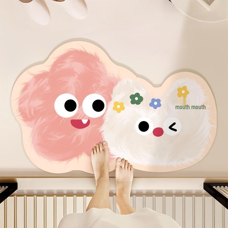 Shixun Pooping King Plush Absorbent Floor Mat
