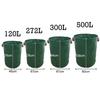 120-500L Garden Yard Waste Bag With Lid Foldable Leaf Collection Trash Can Reusable Fallen Leaves Outdoor Gardening Storage Bag