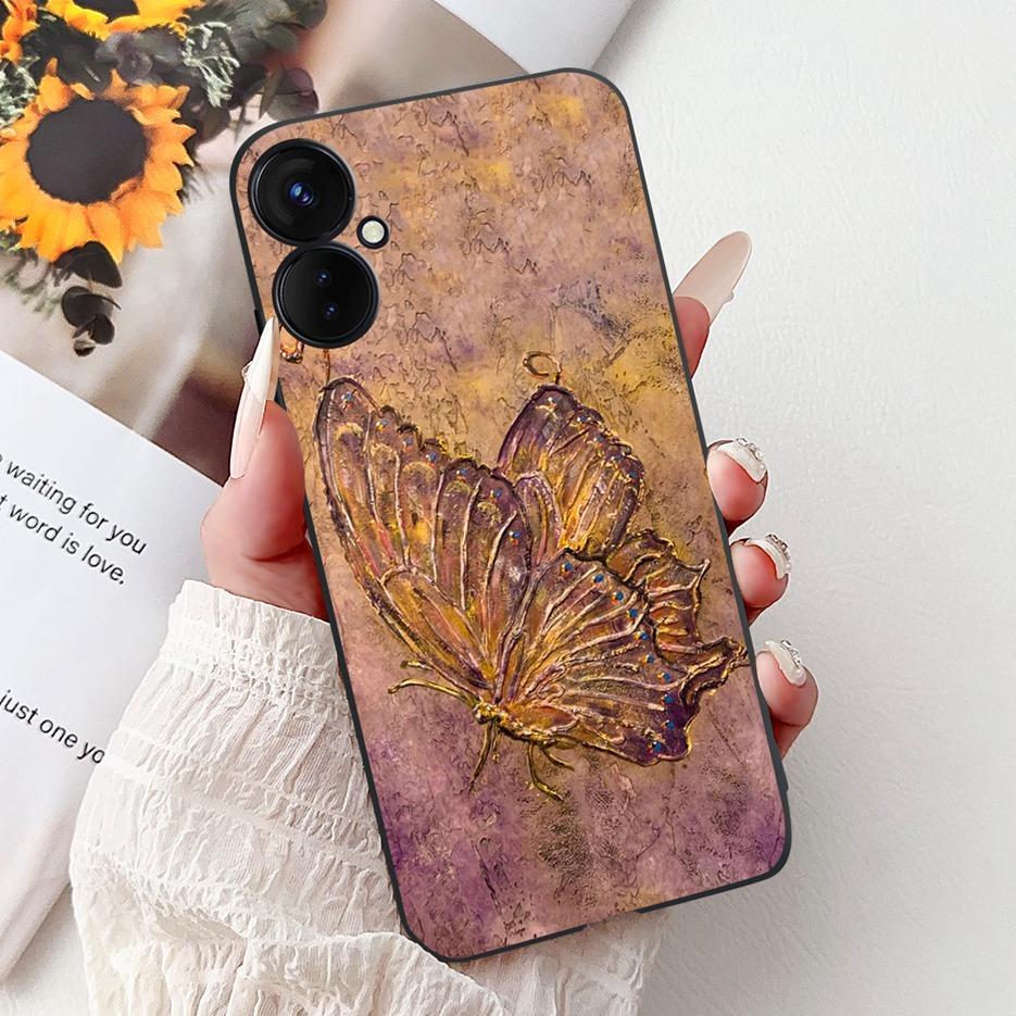 For Tecno Spark 9 Pro Case Spark9 Pro KH7n New Luxury Painted Cover Soft Silicone Phone Case For Tecno Spark 9T Spark9T KH6 Bags