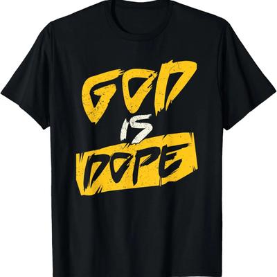Lustiges christliches Design Gott ist Dope T-Shirt
