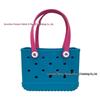 Borsa da Spiaggia Grande Trendy Portatile in EVA - Borsa Tote Personalizzabile per Verdura e Deposito