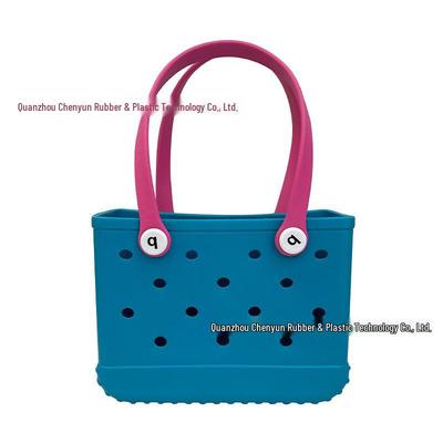 Borsa da Spiaggia Grande Trendy Portatile in EVA - Borsa Tote Personalizzabile per Verdura e Deposito