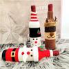 Christmas Knitted Wine Bottle Sleeves, Beer Bottle Sleeves, Snowman and Reindeer Themed Festive Table Decorations Wholesale