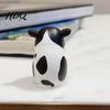 Resistant To High Temperature Decor Cute Straw Hat Cow Car Ornament Creative Desktop Figurine Healing Style Ornaments with Hat Cartoon Dashboard