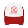 Black Dream Theater Logo Mesh Baseball Cap Unisex Fashion Hat Hat Adjustable Polyester Trucker Cap Wholesale New Trucker Caps
