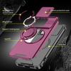 Magnetic Metal Ring Stand Armor Case For Xiaomi Poco X6 Pro Redmi K70E Slide Push Window Lens Protection TPU Plastic Phone Cover