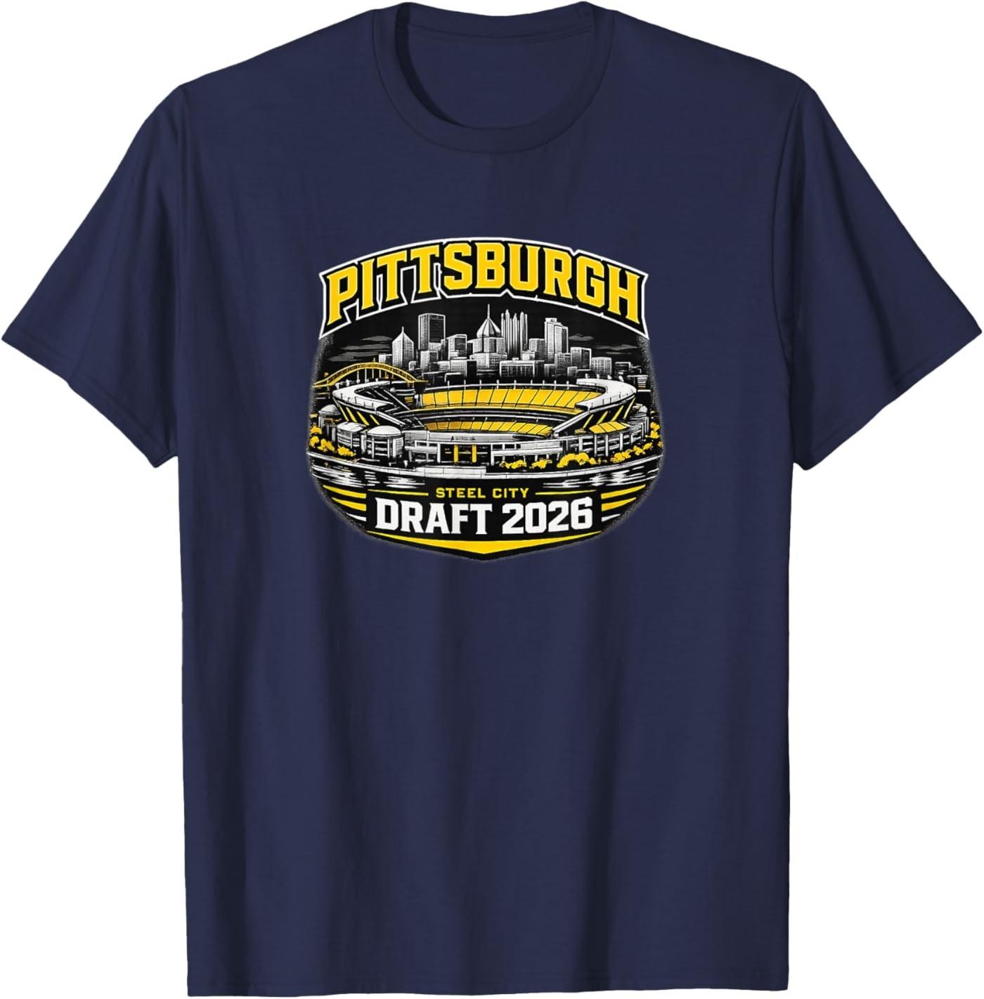 2026 Draft Pittsburgh T-Shirt S разноцветный