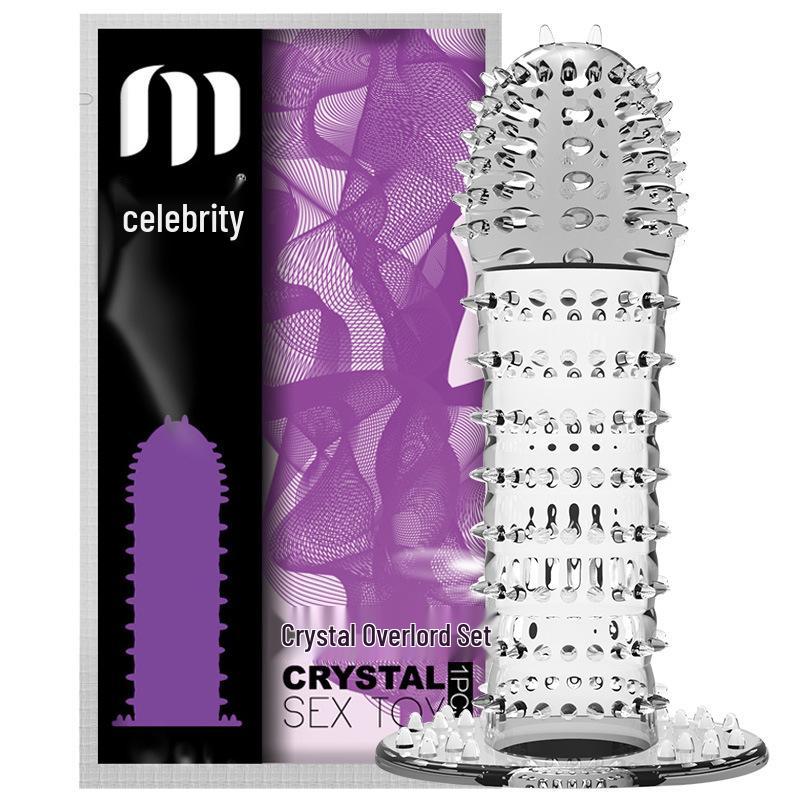 Men's Wolf Tooth Spiked Penis Sleeve for G-Spot Stimulation and Couples' Arousal