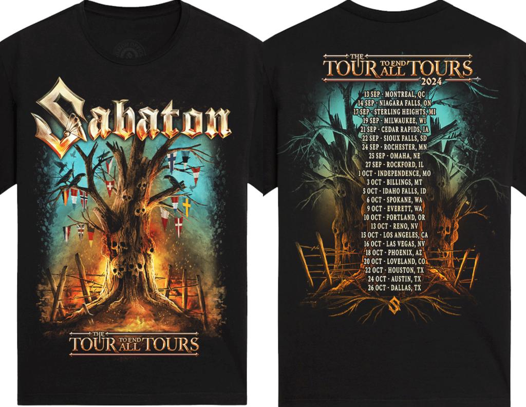 Heavy Metal Band T-shirt Swedish Pagans Sabaton Herr Dam Överdimensionerade Y2k Street Hiphop Casual Lösa Högkvalitativa T-shirts
