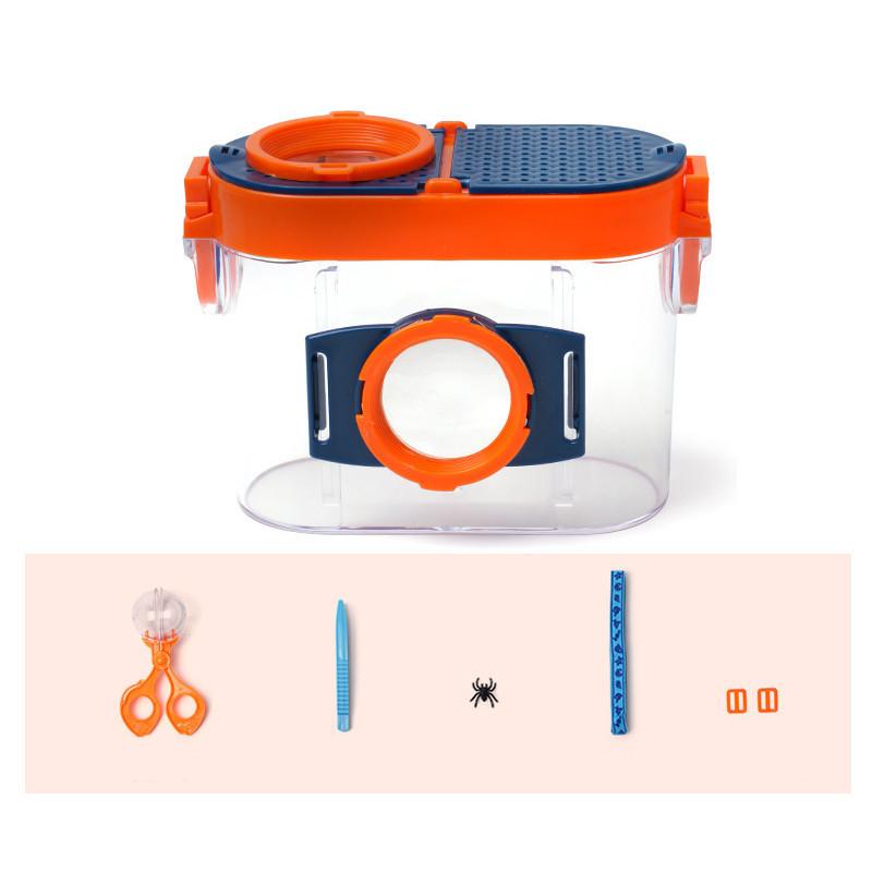 

Toddler Bug Catching Kit Educational Biology Chemistry Toy Double Magnifiers помаранчевий