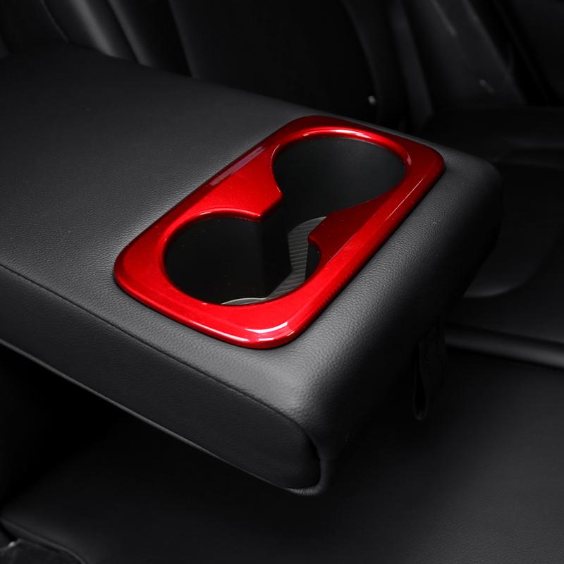 Decoration Water Cup Frame For KIA Sportage NQ5   Red Armrest Box Frame Cars Accessories Styling Stickers Interior