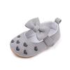 Cute Baby Princess Casual Shoes Peach Heart Embroidery Solid Color Sock Closure Flat PU Insole Autumn Design Slip-On Shoes